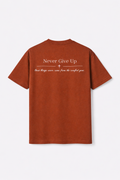 T-shirt oversized Never Give